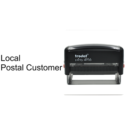 Local Postal Customer Stamp - alternate view