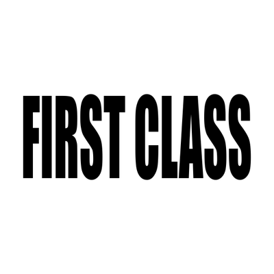 First Class Upper Case Stock Stamp - alternate view