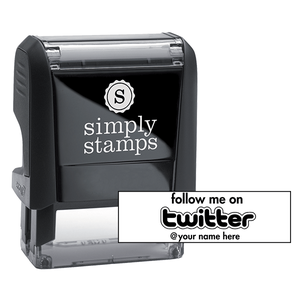 Follow Me On Twitter Self-Inking Stock Stamp