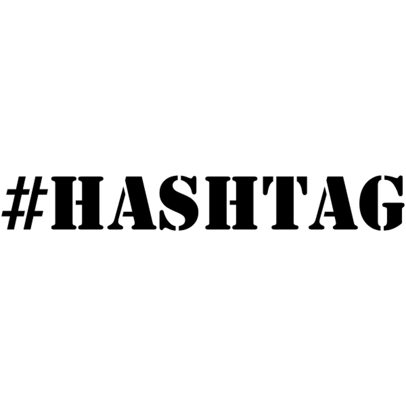 HASHTAG Rubber Stamp