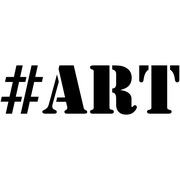 ART Hashtag Rubber Stamp