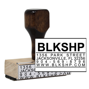 Bold Title Business Card Stamp