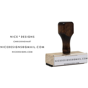 Faint Text Business Card Stamp Body and Design