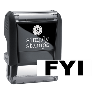 FYI Rectangular Stock Stamp