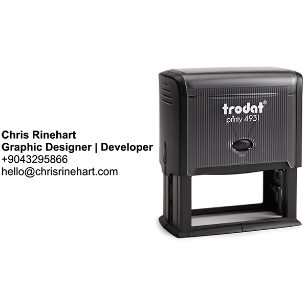 Simple Pipeline Business Card Stamp Body and Design
