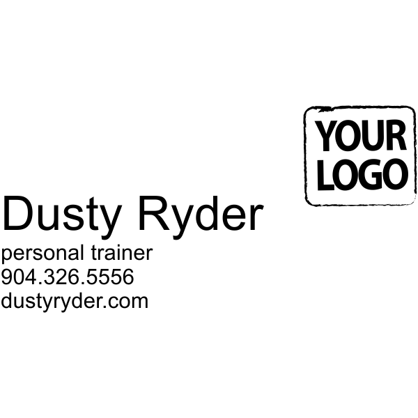 Custom Business Card Rubber Stamp Design 11