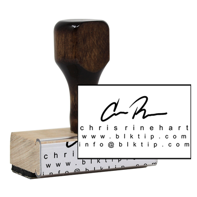 Custom Signature Business Card Stamp