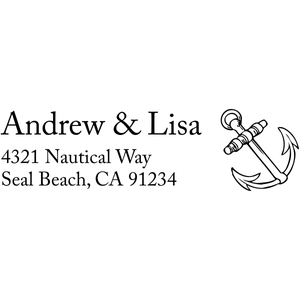 Ships Anchor Address Stamp