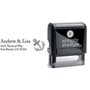 Ships Anchor Address Stamp Body and Design