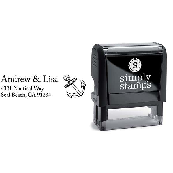 Ships Anchor Address Stamp Body and Design
