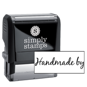 Handmade By Cursive Packaging Stamp