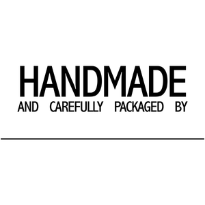 Handmade And Carefully Packaged Signature Line Packaging Stamp Imprint Example