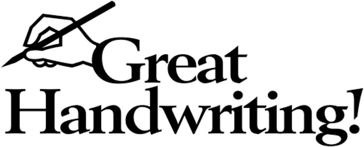 Great Handwriting Pen Teacher Stamp