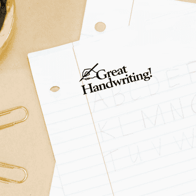 Great Handwriting Teacher Feedback Stamp - alternate view