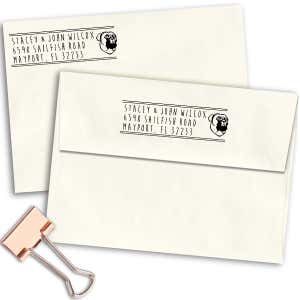 Bullmastiff Dog Address Stamp Imprint Example