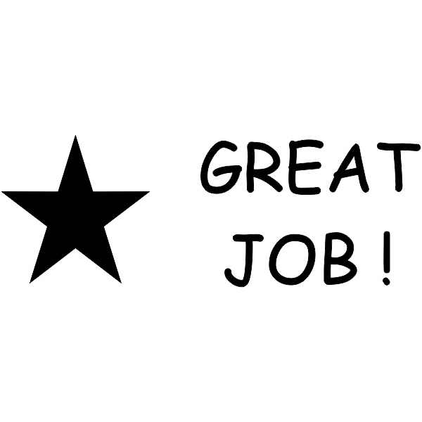 Star Great Job Teacher Stamp