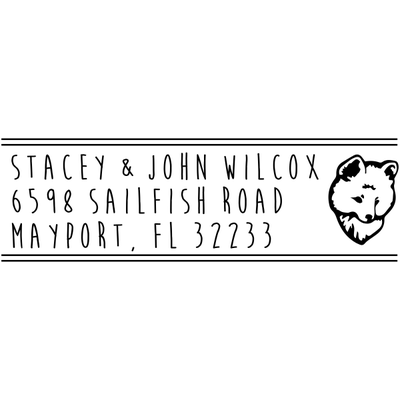 Eskimo Dog Address Stamp