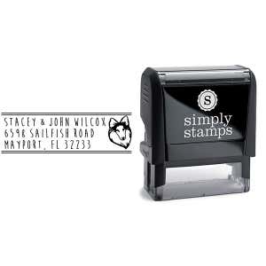 Sheep Dog Address Stamp Body and Design