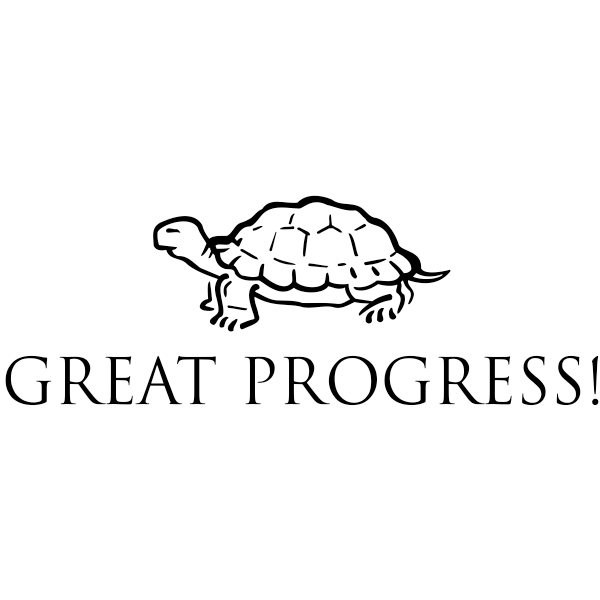 Great Progress Turtle Teacher Feedback Stamp