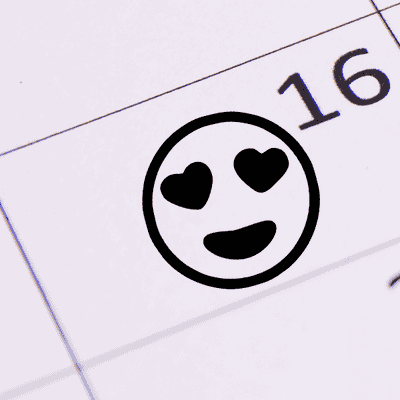 Heart Eyes Emoji Stamp - alternate view
