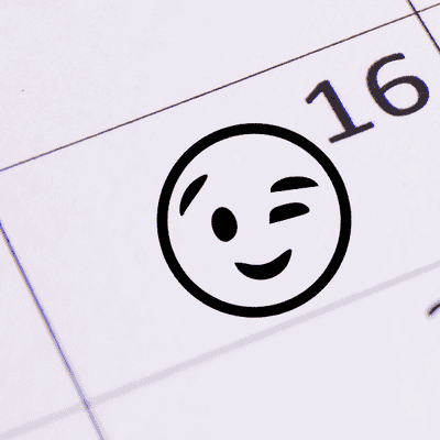 Wink Face Emoji Stamp - alternate view