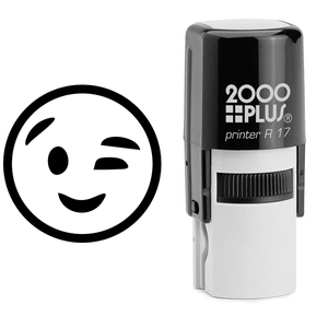 Wink Face Emoji Stamp Body and Design