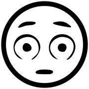 Wide Eyed Emoji Stamp