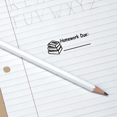 Homework Due Teacher Assignment Stamp - alternate view