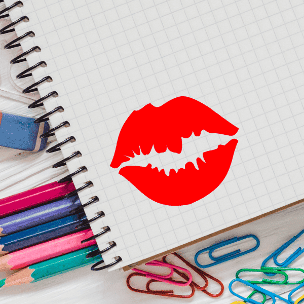 LIPS Stock Stamp Imprint Example on Graph Paper