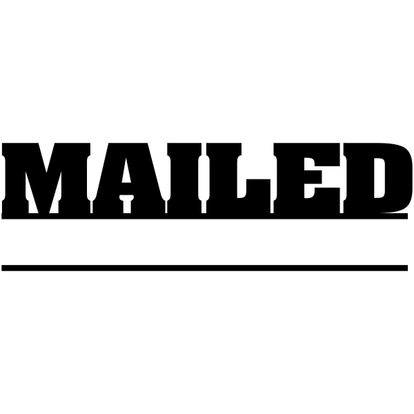 MAILED Stock Stamp