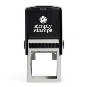 Front view of the Trodat Printy 4924 self-inking stamp used with the Anderson Round Return Address Stamp