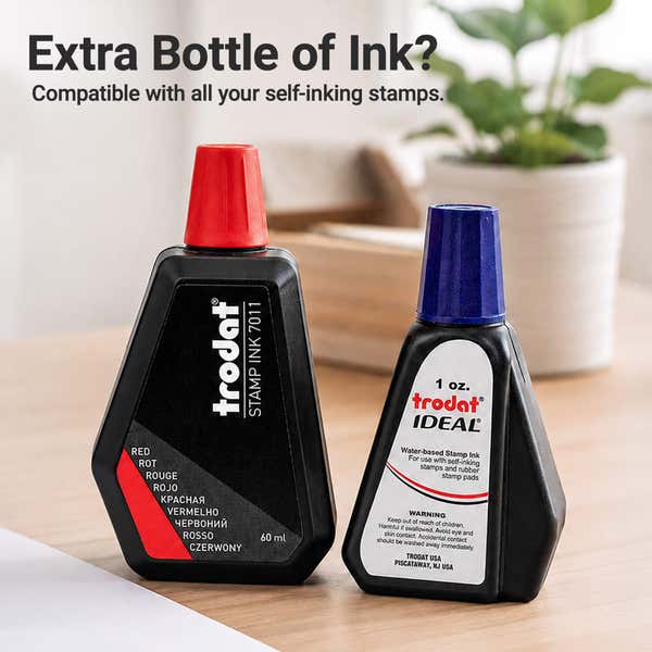 Extra bottle of ink shown as an available add-on