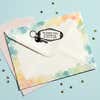 House Key Return Address Stamp – stamped impression lifestyle photo
