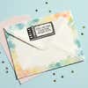 Sardine Tin Return Address Stamp – stamped impression lifestyle photo