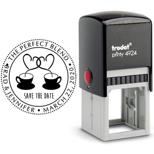 The Perfect Blend Save the Date Stamp Body and Design