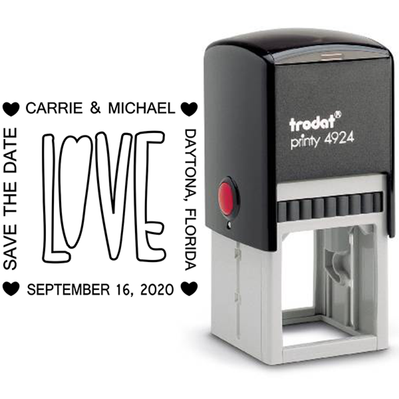 Love Save the Date Stamp Body and Design
