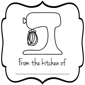 From the Kitchen Mixer rubber Stamp