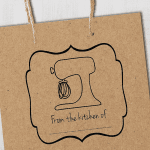 From the Kitchen Mixer Stamp Imprint Example