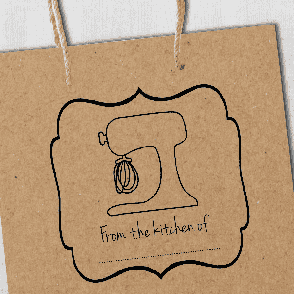 From the Kitchen Mixer Stamp Imprint Example