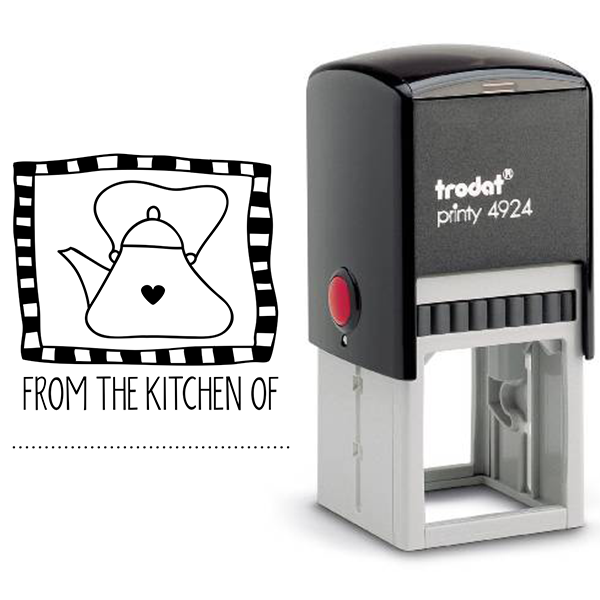 From the Kitchen Tea Kettle Stamp Body and Design