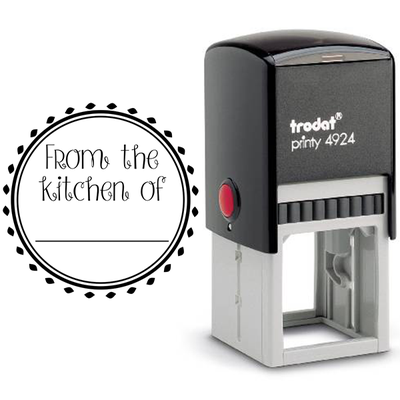 From the Kitchen Round Decorative Stamp - alternate view