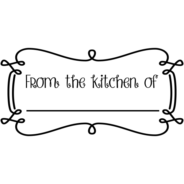 From the Kitchen Decorative Rectangle Stamp