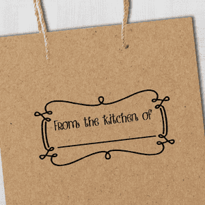 From the Kitchen Decorative Rectangle Stamp Imprint Example