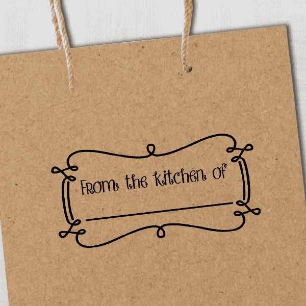 From the Kitchen Decorative Rectangle Stamp Imprint Example