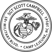 United States Marine Corps Return Address Stamp