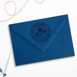 Return Address United States Marine Corps Stamp Imprint Example