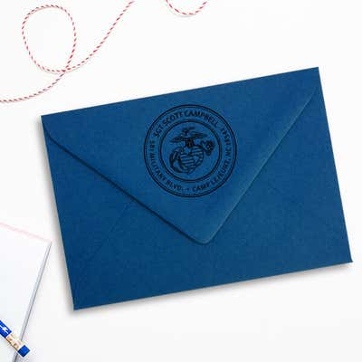 United States Marine Corps Return Address Stamp - alternate view
