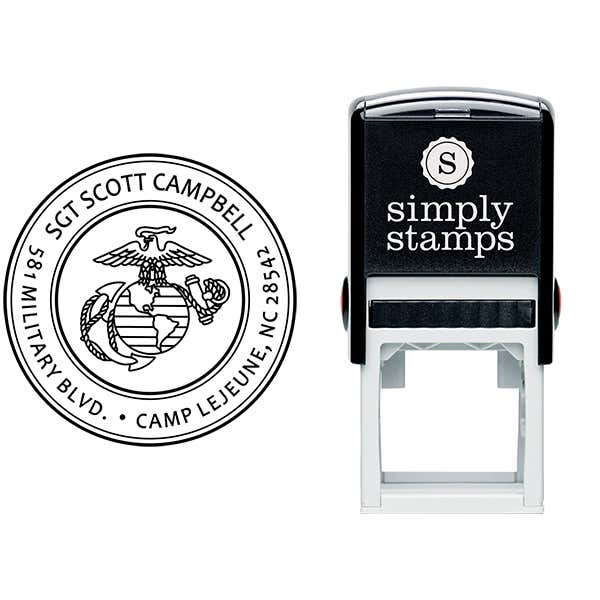 Return Address United States Marine Corps Stamp Body and Design
