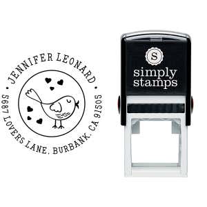 Tweety Bird with Hearts Address Stamp Body and Design