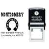 Montgomery Horseshoe Address Stamp Body and Design